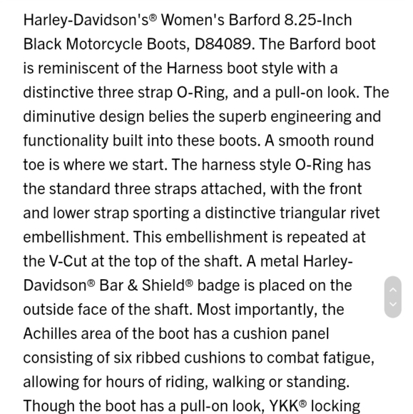 NWOT Harley-Davidson Motorcycle Boots - Picture 10 of 15